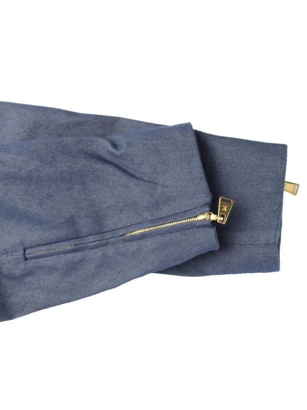 Louis Vuitton Denim Jacket Stand Color Stretch 40 Navy MW